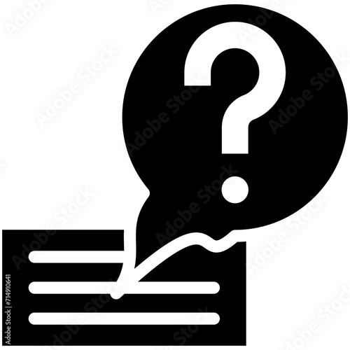 Questions vector icon illustration of Project Management iconset.
