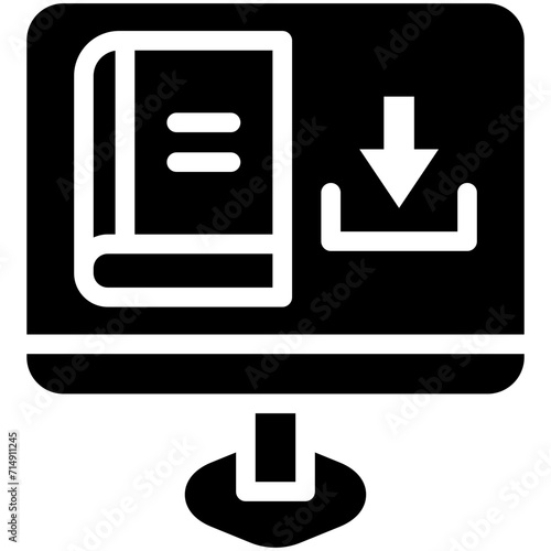 Download Book vector icon illustration of Online Education iconset.