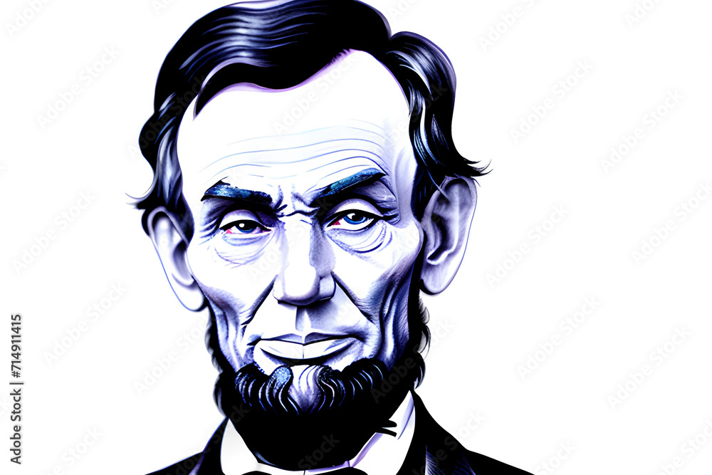 watercolor illustration of abraham lincoln isolated transparent background watercolor illustration of abraham lincoln isolated transparent background