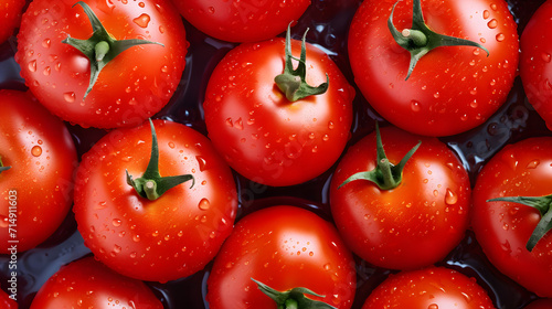Tomato background. Top view