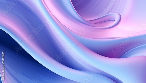 An abstract blue and pink background with wavy lines