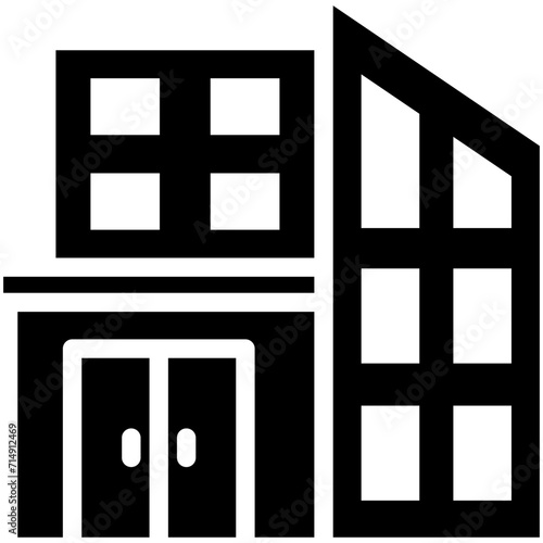 Office Building vector icon illustration of Business and Office iconset.