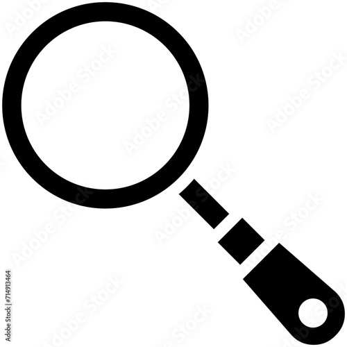 Magnifying Glass vector icon illustration of Tools iconset.