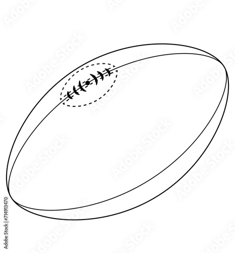 Rugby ball vector