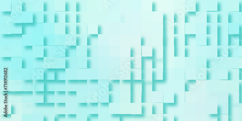 Modern business concept geometric blue pattern with square shapes, Modern seamless blue cube 3d extrude background, Blue Blocks Wall with geometric pattern, gradient of abstract blue grid pattern.