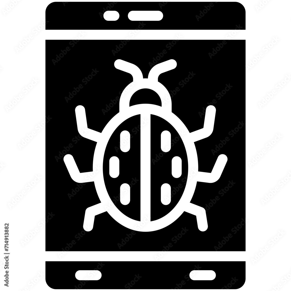Mobile Virus Icon vector icon illustration of Networking and Data Sharing iconset. Mobile Virus Icon vector icon illustration of Networking and Data Sharing iconset.
