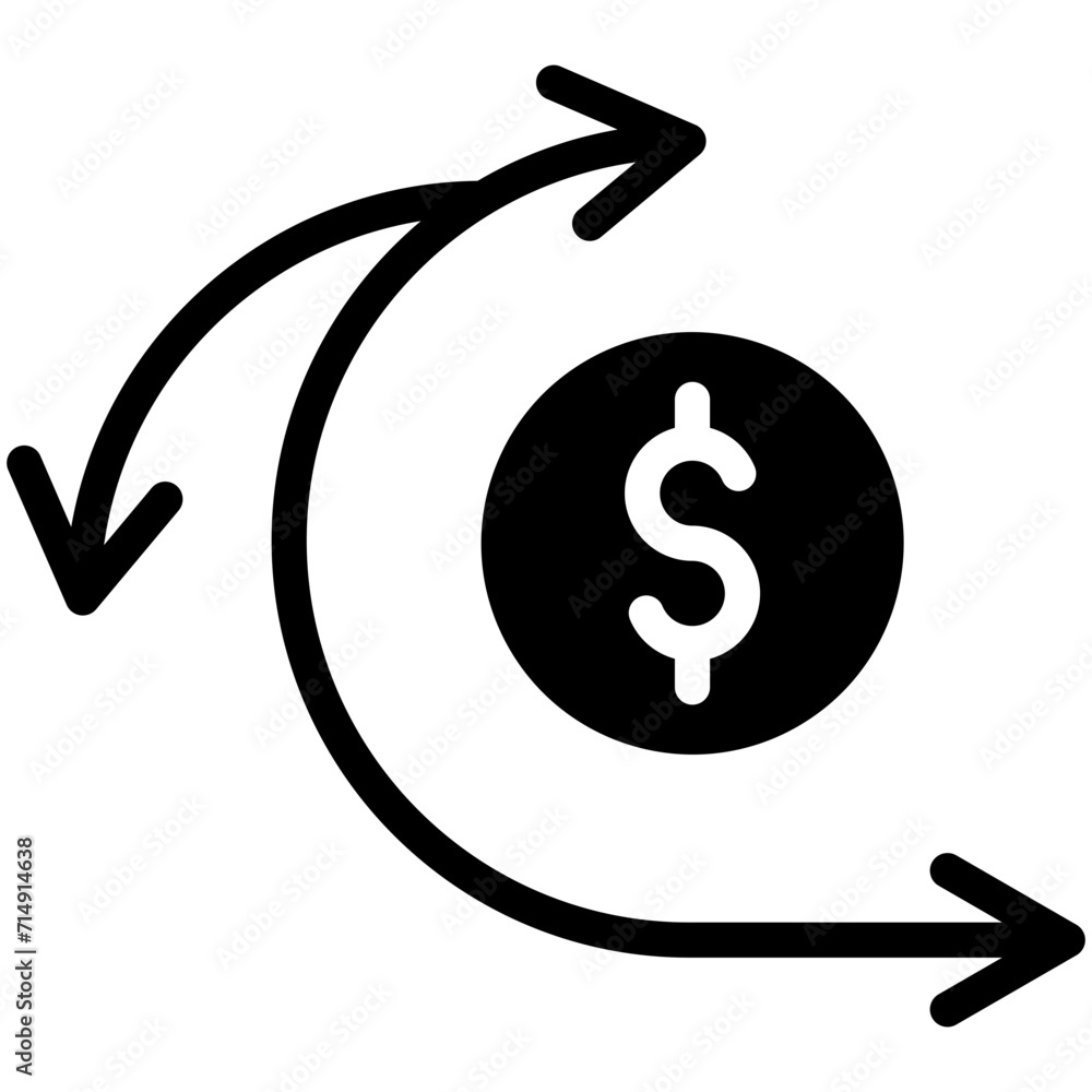Sprint Cost vector icon illustration of Finance and Money iconset. Sprint Cost vector icon illustration of Finance and Money iconset.