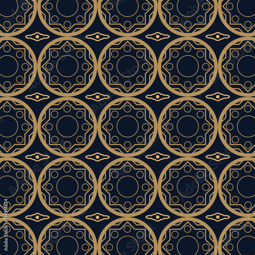 Ramadan Pattern Background Soft Crop Circle. Victorian Pattern