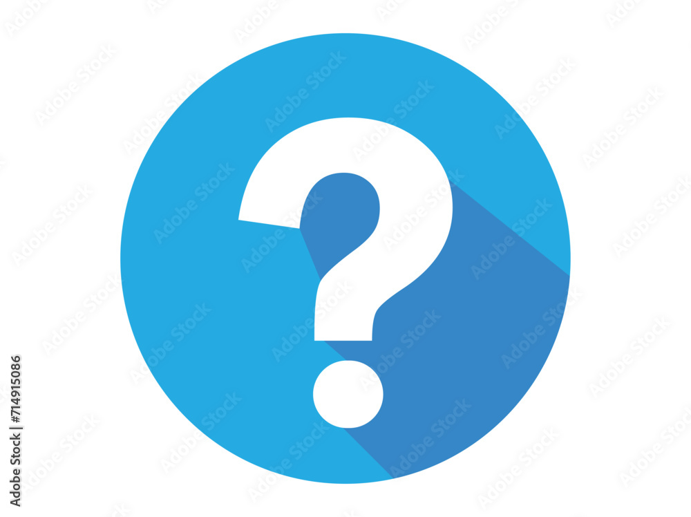 Question Icon Vector flat design style