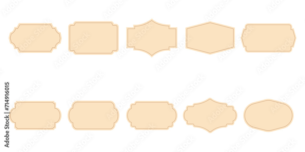 Label Frame Vector Label Frame Vector