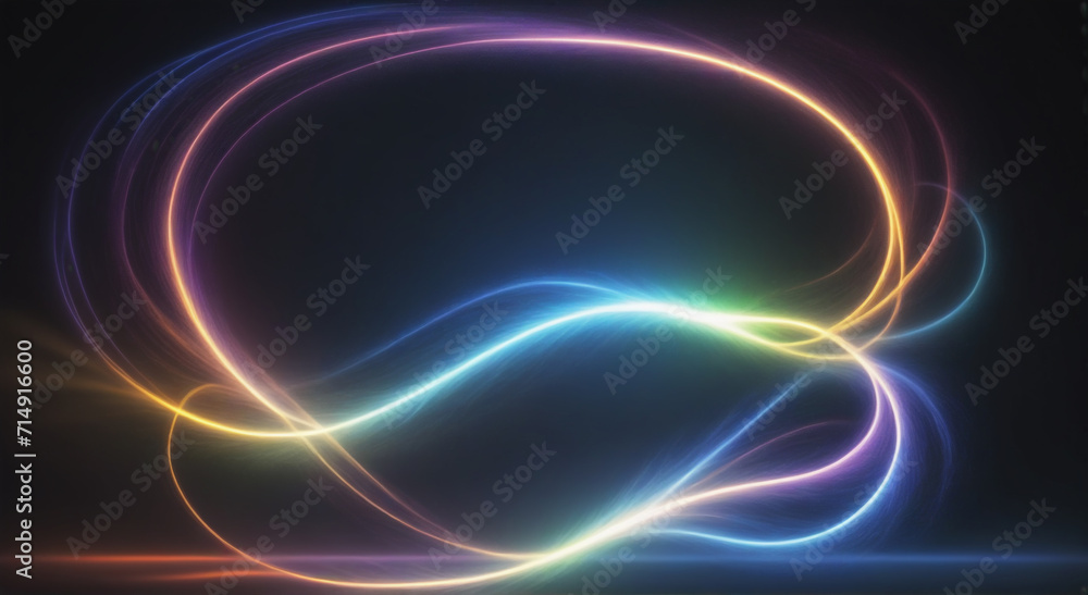 Obraz premium abstract background with glowing lines