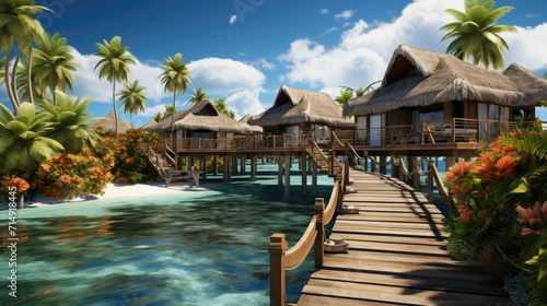 tropical resort pool © faiz