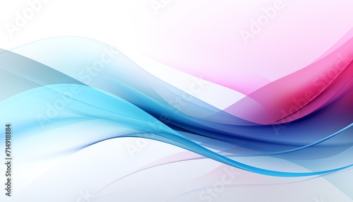 Abstract smooth wave background with a blend of pink and blue colors.