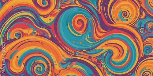 abstract colorful groovy background