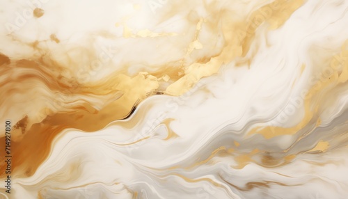 Elegant marble texture with swirls of gold and white, ideal for luxury background or abstract art. photo
