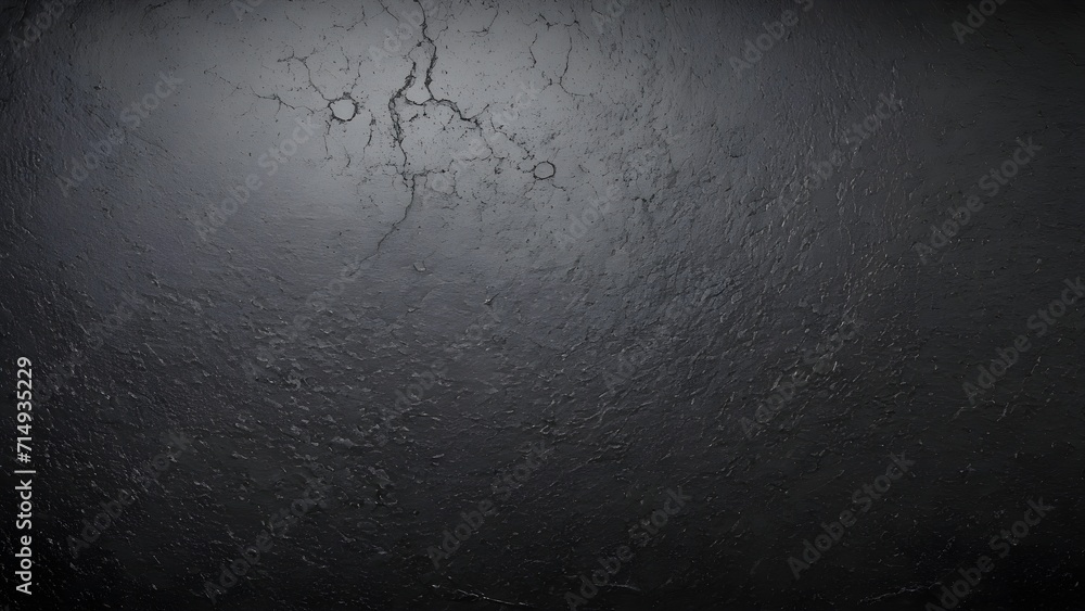 Dark wall with cracks and scratches. Dark background