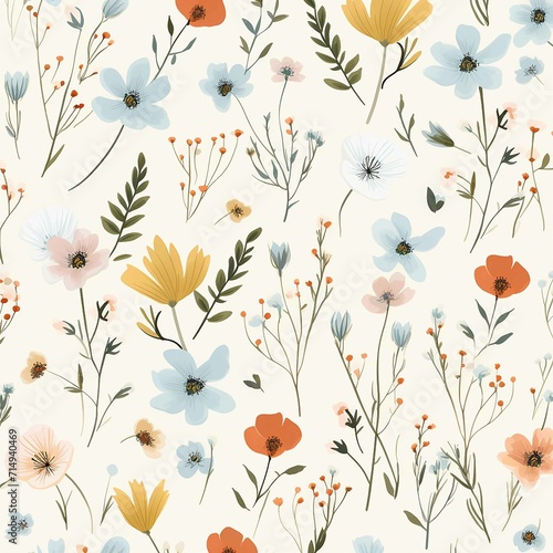 Small flowers pattern  soft
