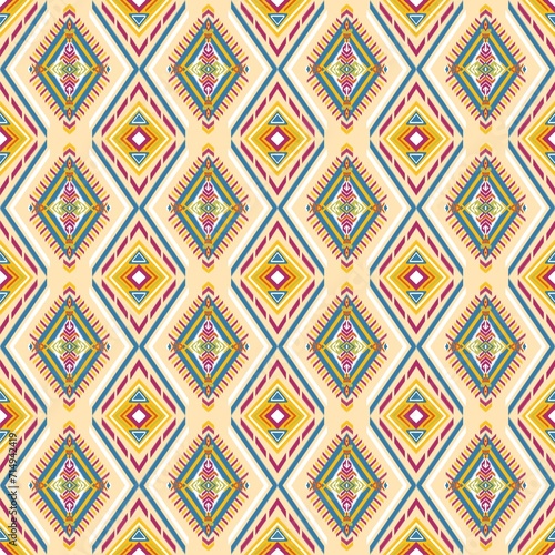 Wallpaper Mural ikat seamless pattern traditional Design Torontodigital.ca