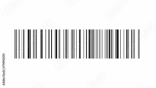 4k abstract animation straight speed line of black color motion graphic on white background.A long straight line with continuous movement.Simple technology background concept.