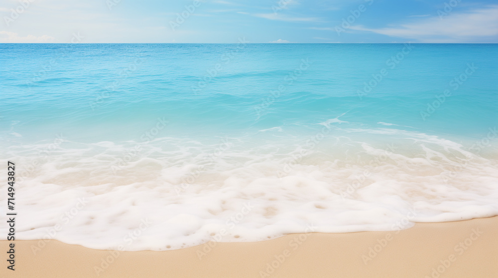 sea sand and blue sea background, Ai generated image