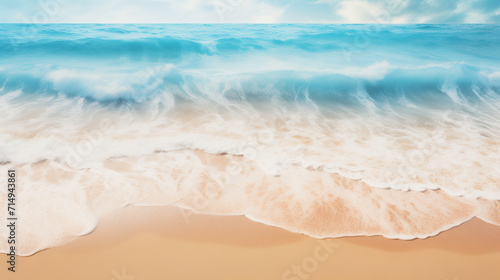 sea sand and blue sea background, Ai generated image