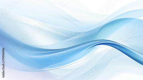 Sky blue abstract background with fluid satin patterns
