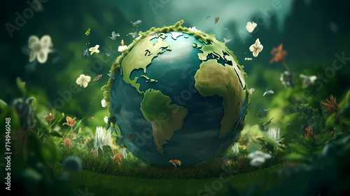 World environment day concept ecology protection environment, environmental protection background