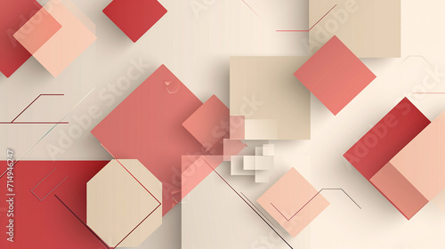 Red and Taupe abstract background vector presentation design. PowerPoint and Business background.