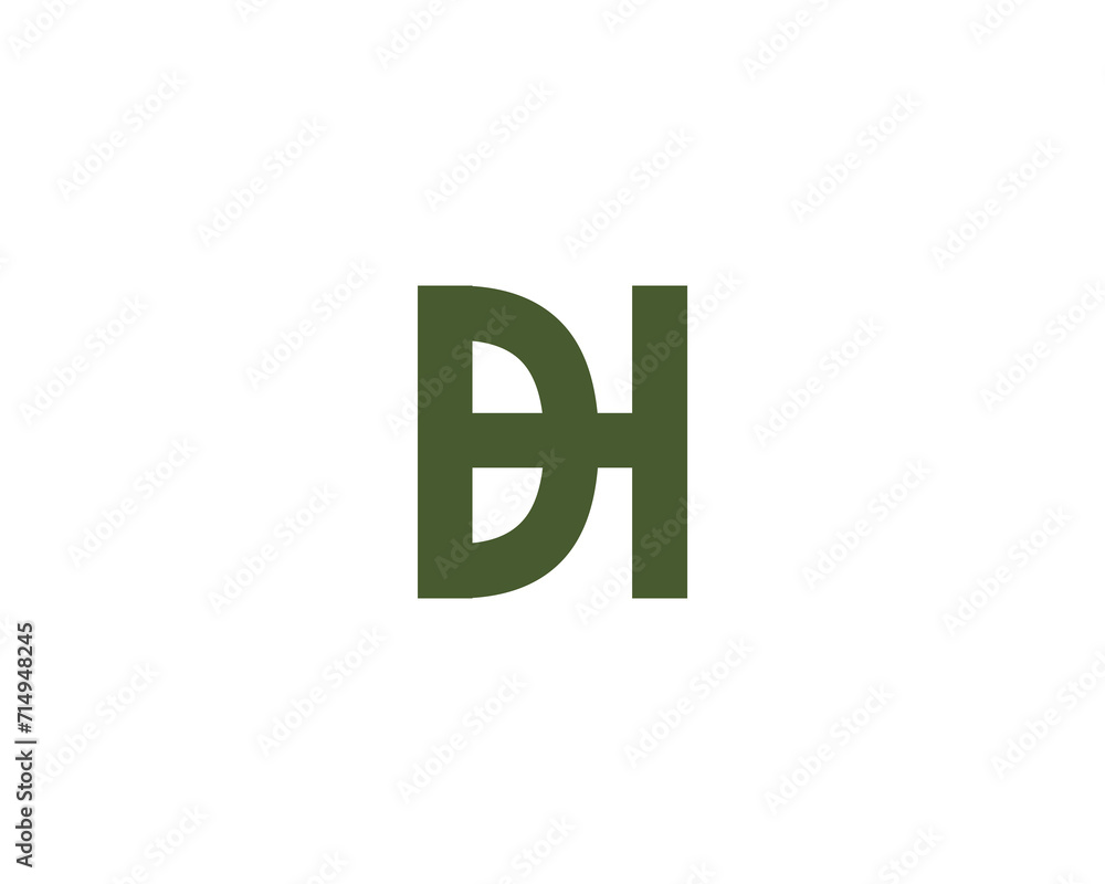 DH HD Logo design vector template DH HD Logo design vector template