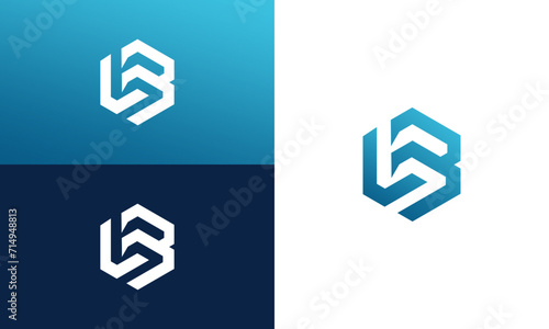 LB initials icon monogram logo design vector