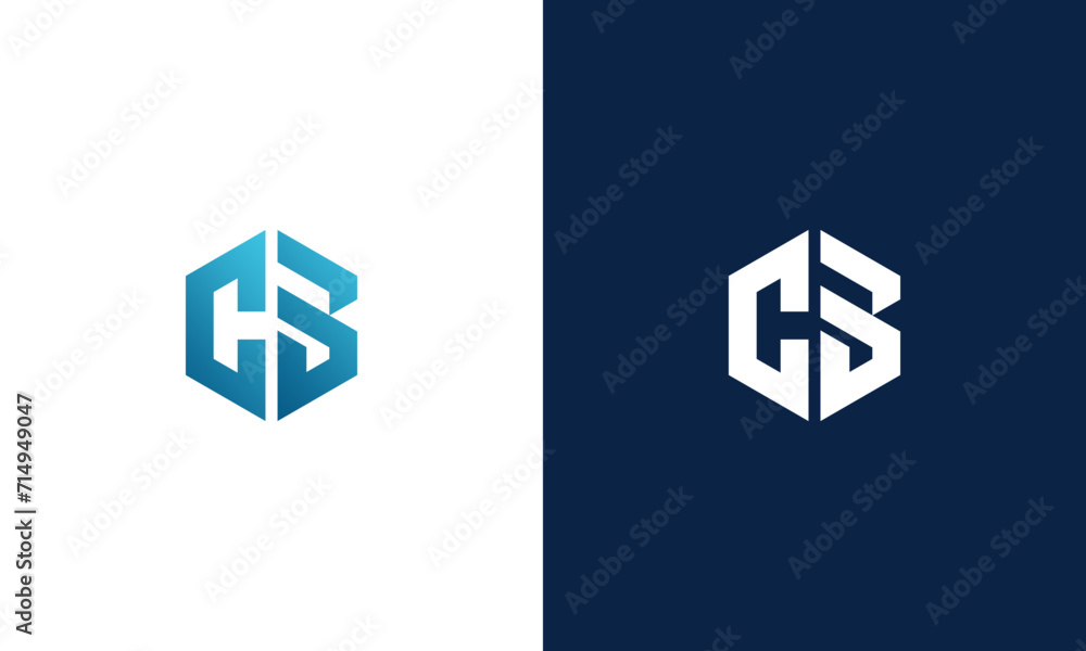 Obraz premium CB initials icon monogram logo design vector