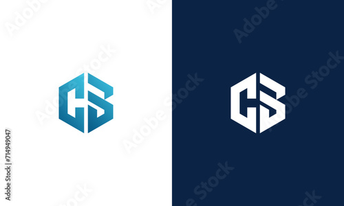 CB initials icon monogram logo design vector