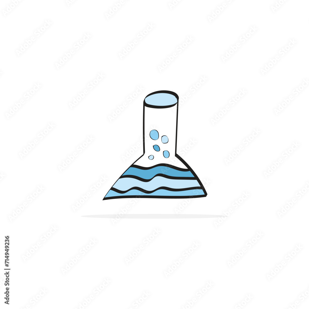 test tube with blue liquid isolated test tube with blue liquid isolated