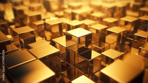 gold cubes background  high quality gold cubes  geometric wallpaper background  lux  modern  luxury  expensive