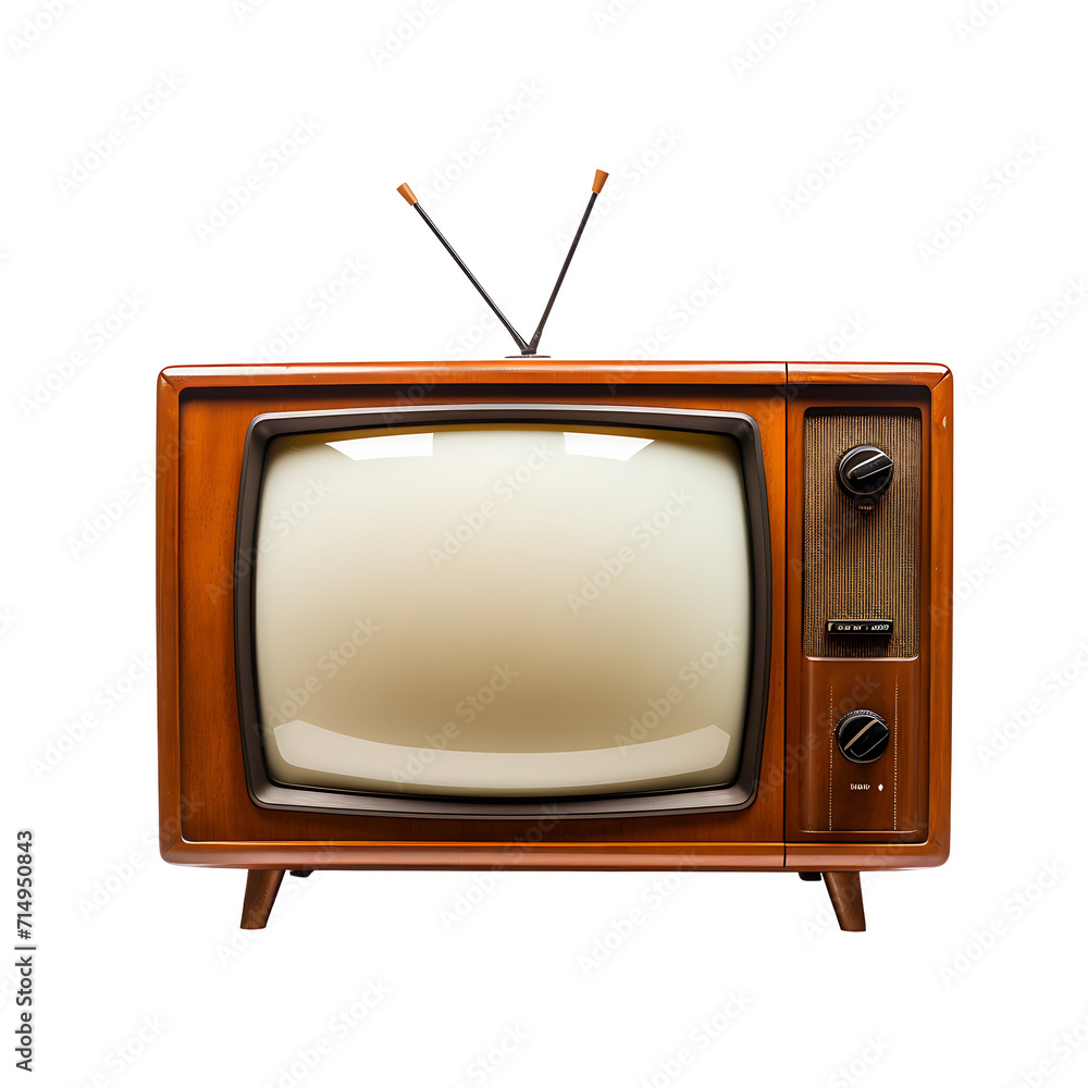 Vintage Television Set with Retro Vibes PNG
