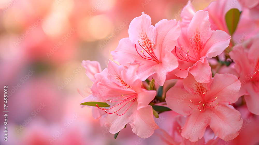 A bouquet azaleas bloom. Ai generated. A bouquet azaleas bloom. Ai generated.