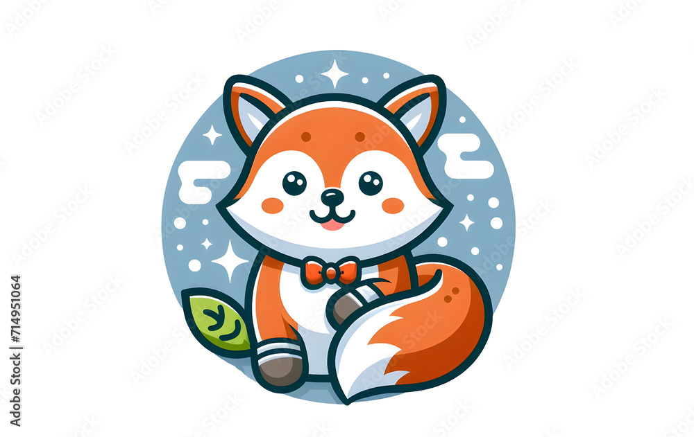 Orange fox cartoon, cute animals. Farm cartoon characters. Mobile applications icons shape png on transparent background Orange fox cartoon, cute animals. Farm cartoon characters. Mobile applications icons shape png on transparent background