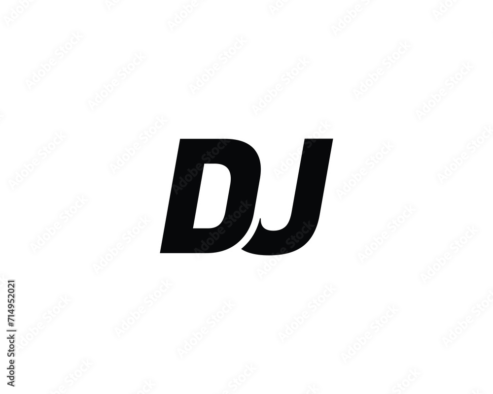 DJ Logo design vector template DJ Logo design vector template