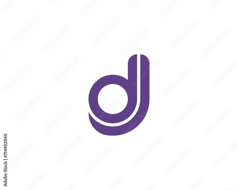 DJ JD Logo design vector template DJ JD Logo design vector template