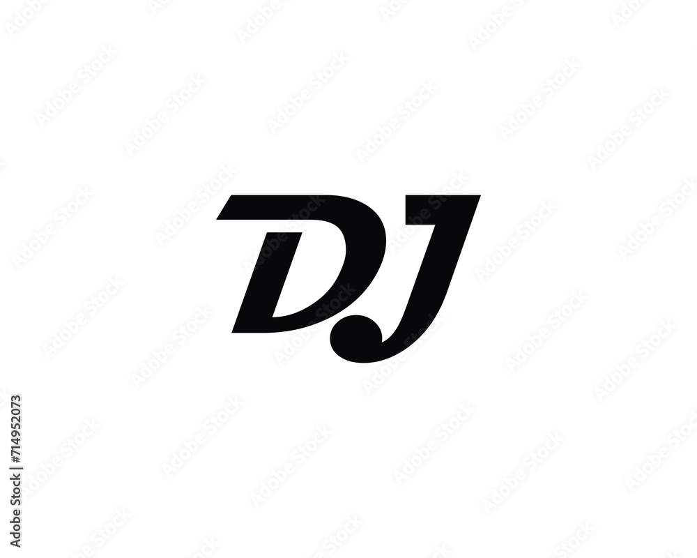 DJ Logo design vector template DJ Logo design vector template