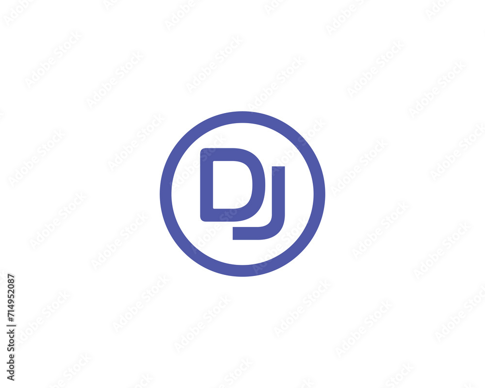DJ Logo design vector template DJ Logo design vector template