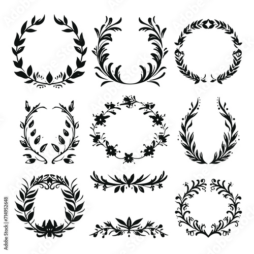 wreath SVG, wreath png, wreath frame, frame svg, frame illustration, wreath illustration, frame, vector, vintage, floral, design, decoration, pattern, ornament, border, illustration, flower, ornate, a