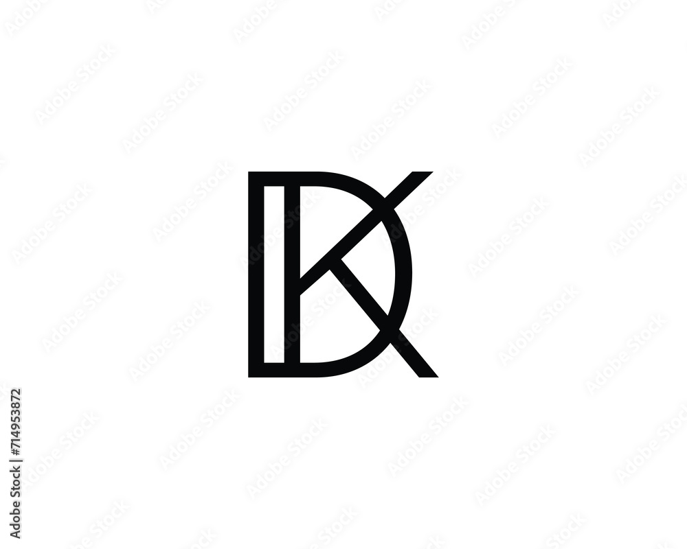 DK KD logo design vector template DK KD logo design vector template