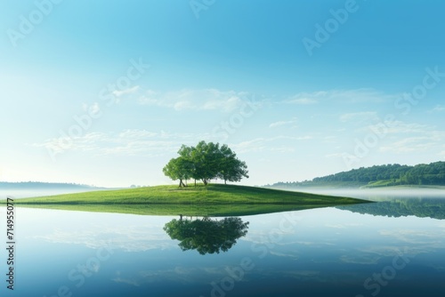 landscape with lake and trees © BetterPhoto