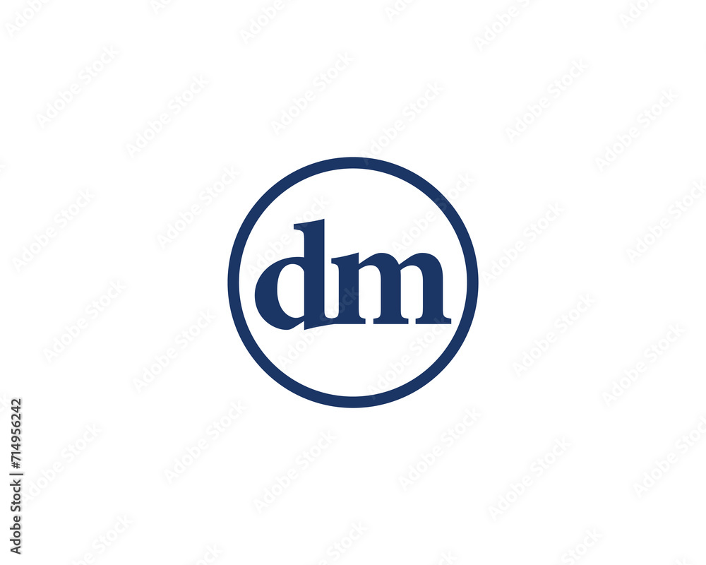 DM Logo design vector template DM Logo design vector template