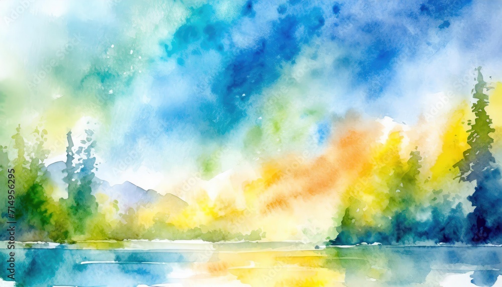  watercolor banner background