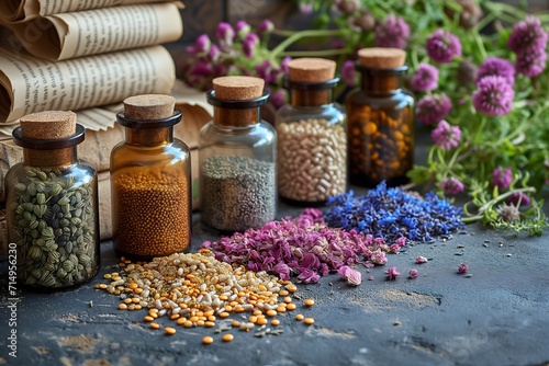 Explore the beauty of healthcare visuals with our stock photo capturing a soothing medicine background. An ideal backdrop for medical websites, health articles, and wellness designs.