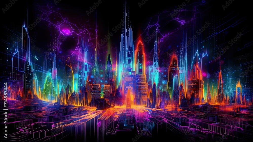 Luminous Metropolis: A Symphony of Lights