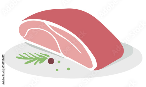 Szynka mięso ilustracja