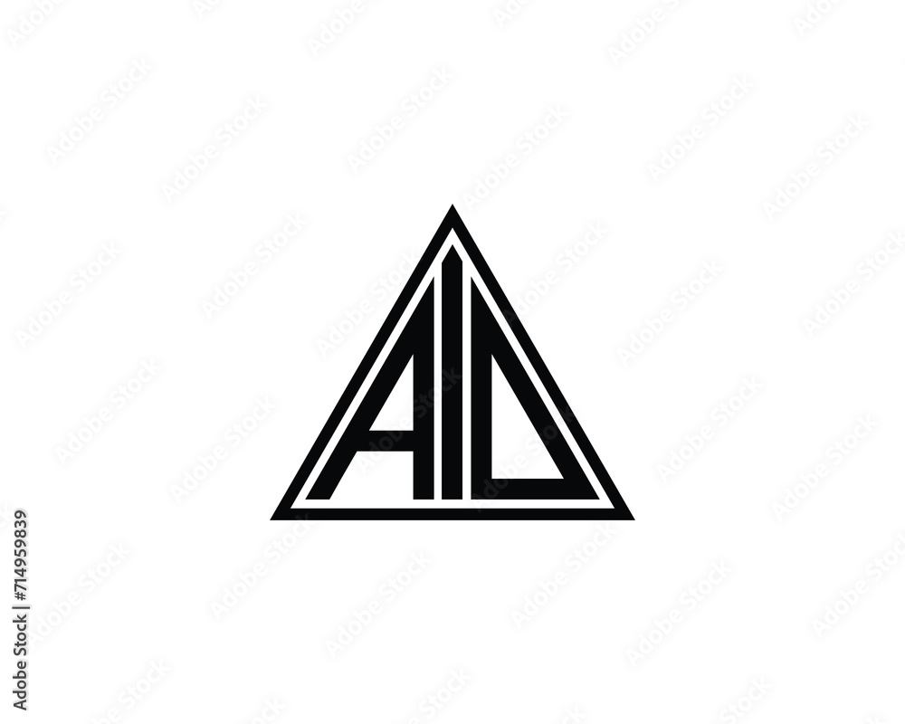 AIO logo design vector template AIO logo design vector template